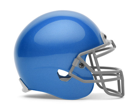blank blue football helmet Lake (Uniontown) (OH) High School Mini 29 weave composite material used in U.S A Blue Football Helmet on