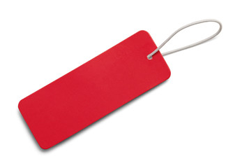 Long Red Tag