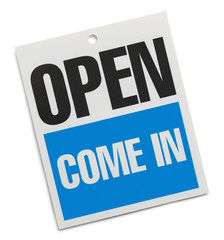 Open Come In Sign