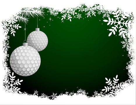Golf Christmas Background