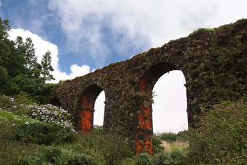 Fototapeta na wymiar Açores, São Miguel - aqueduc Muro das Nove Janelas