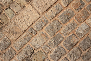 Brick wall architectural background texture (Jerusalem, Israel)
