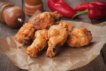 Fried chicken wings