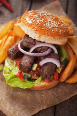 Kebab burger