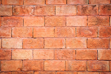 Red brick wall background