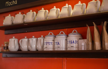 sugar,tea and coffee mug