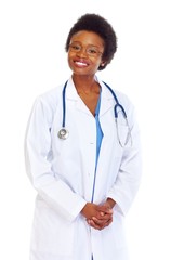 African doctor woman.