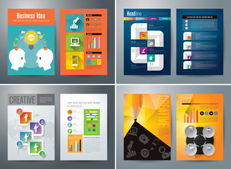 Set of Flyer, Brochure Design Templates.