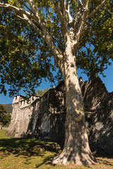 Fototapeta na wymiar Visconteo castle, Locarno, Switzerland