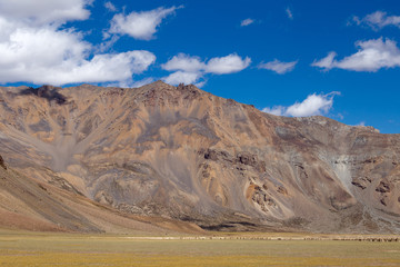 Himalayan landscape in Himalayas along Manali-Leh highway.India