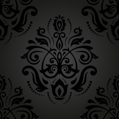 Damask Seamless Vector Pattern. Orient Background