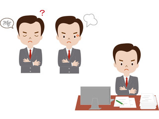 ビジネスシーン(腕組み)