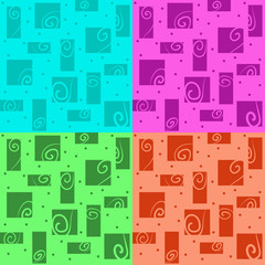 Vector abstract background with colorful swirl