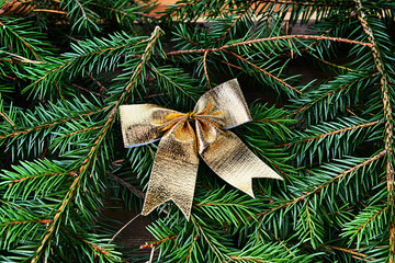 fir tree with christmas toys