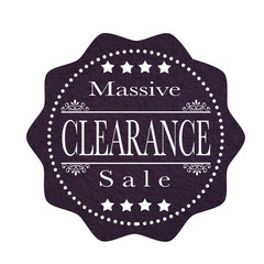massive clearance sale