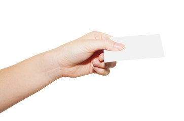 Obraz premium hand holding card