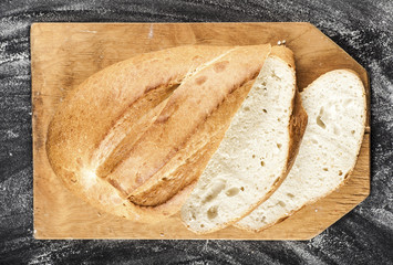 sliced white long loaf