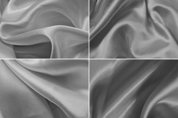 Set satin fabric texture background