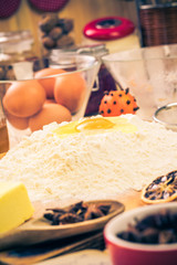 Preparing Christmas iced gingerbread dough Ingredients recipe ki
