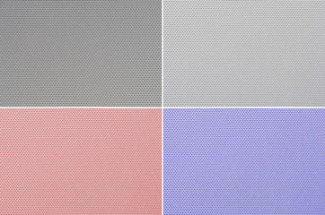 Fototapeta premium Set fabric texture background