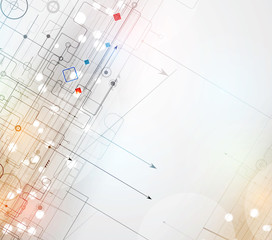 abstract technology background Business & development direction