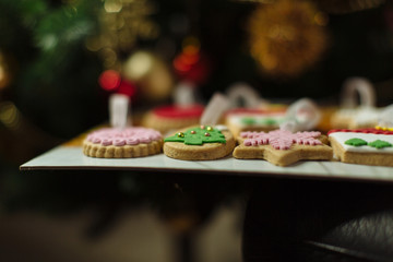 Christmas cookies different shapes