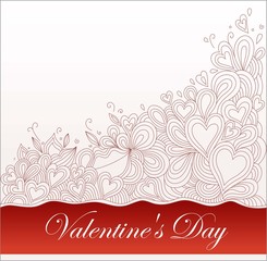 Vector background patterns, Valentine's Day
