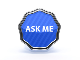 ask me star icon on white background