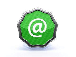 Email star icon on white background