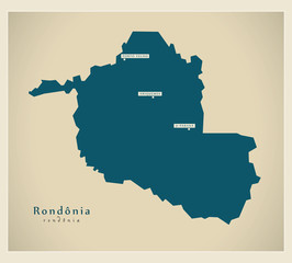 Modern Map - Rondonia BR