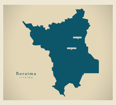 Modern Map - Roraima BR