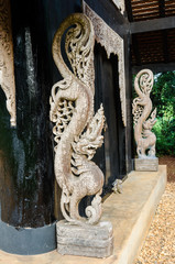 Fototapeta premium the art of Black house museum in Thailand