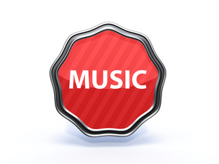 music star icon on white background