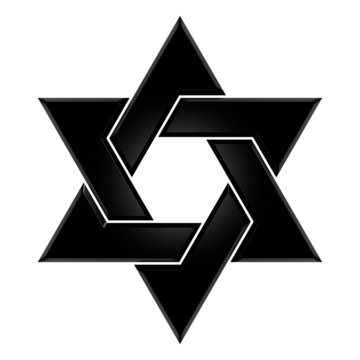 Hexagram - 006B - Black
