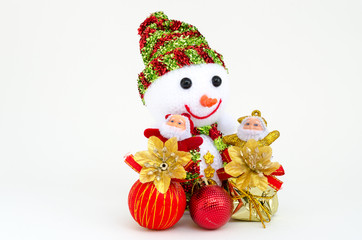 christmas decoration on white background