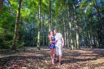 couple at Bali tree park