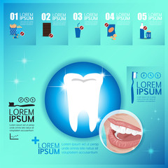 Tooth healthy infographics - 74479539
