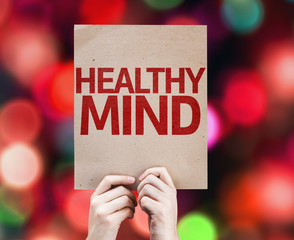 Healthy Mind card with colorful background
