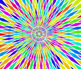 カラフルな三角の背景素材