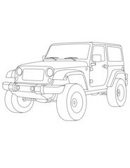 coloring pages for kids car