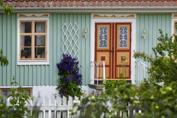 Fototapeta na wymiar Landhaus im Schwedischen Dorf Kristianopel