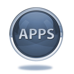 Apps pointer icon on white background