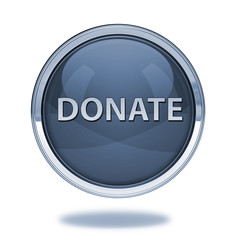 Donate pointer icon on white background