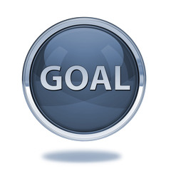 Goal pointer icon on white background