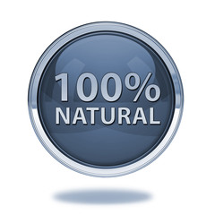100% natural pointer icon on white background