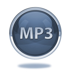 MP3 pointer icon on white background