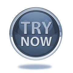 Try now pointer icon on white background