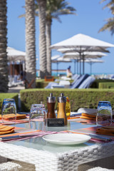 outdoor restaurant on resort