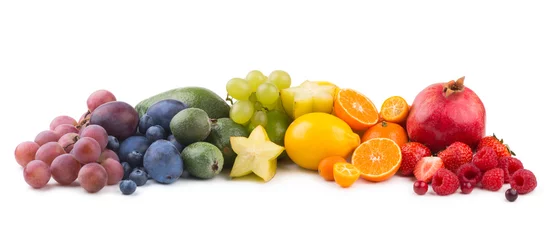 Cercles muraux Fruits arc-en-ciel de fruits