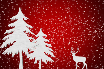 Winterstimmung im Wald zur Weihnachtszeit